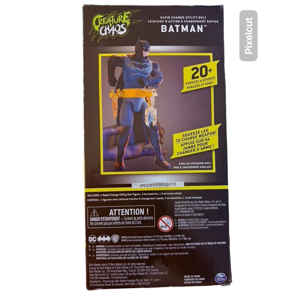 Batman Action Figure Utility Belt Rapid Changing DC Comics Toy New